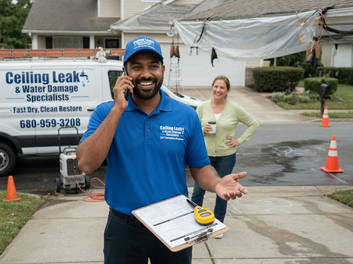 Ceiling Leak Cleanup Red House, WV FAQs